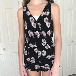 Forever 21 flower romper